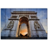 Картина на досках Страны - Франция Париж